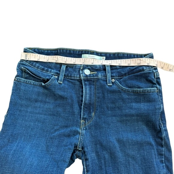 Levi’s 711 Skinny Distressed Blue Jeans Stretch Denim Classic Feminine Women/ 28 - Picture 14 of 16